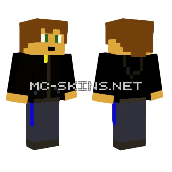 Crooked Hatter Minecraft skin, front and back