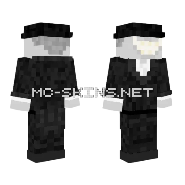 Crooked Man Minecraft skin, front and back