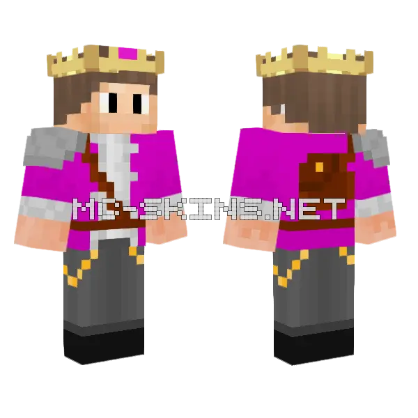Crown Skin Minecraft skin, front and back
