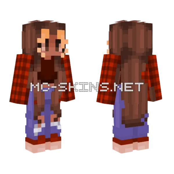 Crunchy Leaves RCE Minecraft skin, front and back