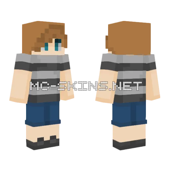 Crying Child Minecraft skin, front and back