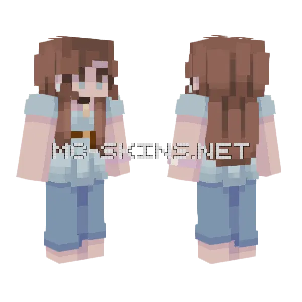 Crying Won't Make You Feel Better Minecraft skin, front and back