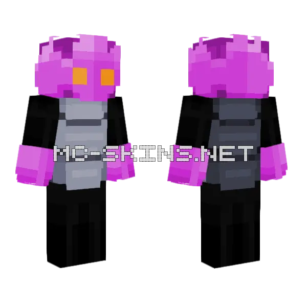 Crystal Guardian Minecraft skin, front and back