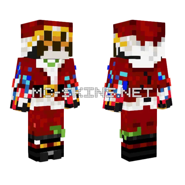Ctddeadinside Character Minecraft skin, front and back