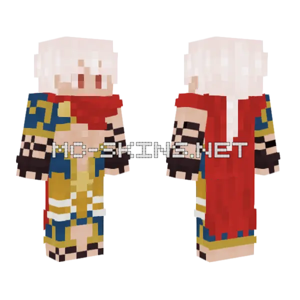 Cu Chulainn Minecraft skin, front and back