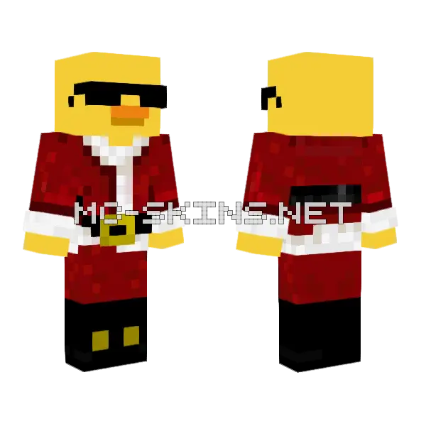 Cubewarrior1982mc Santa Minecraft skin, front and back