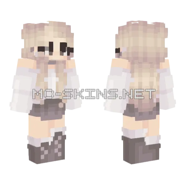Cuddle Season Minecraft skin, front and back