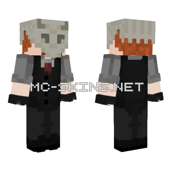Cultist Minecraft skin, front and back