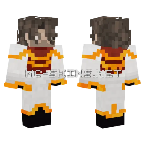 Cultist Leader Minecraft skin, front and back