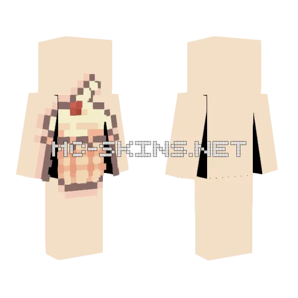 Cupcake 33 Minecraft skin, front and back
