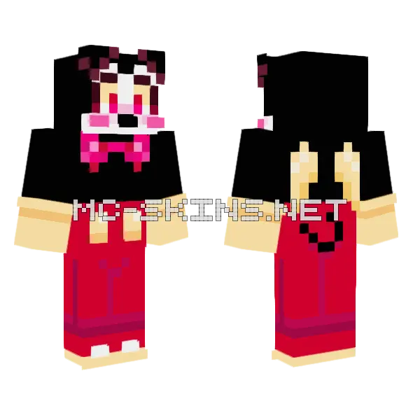 Cupid Mickey Minecraft skin, front and back