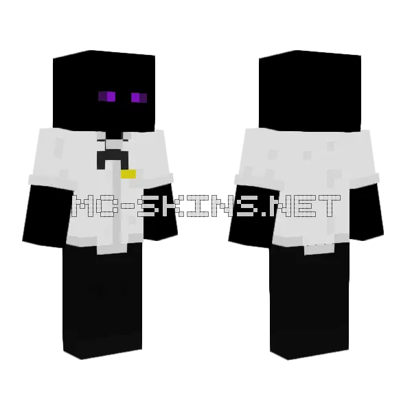 Cursed Drakes Employee Minecraft skin, front and back