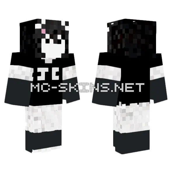 Cursor Toffuxx Minecraft skin, front and back