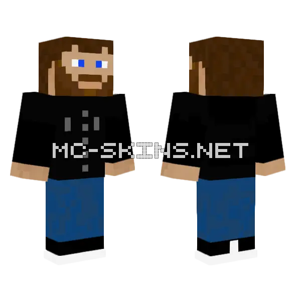 Custom Skin 2 Minecraft skin, front and back