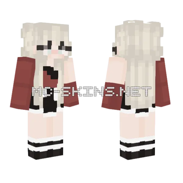 Cute And Sporty Minecraft skin, front and back
