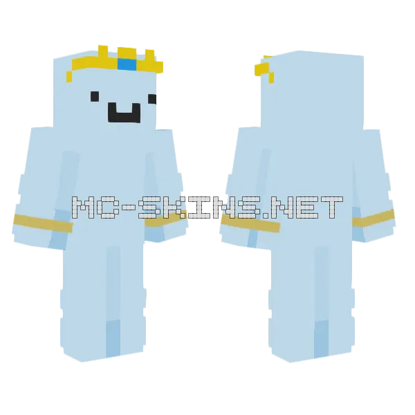 Cute Cloud Character, front and back