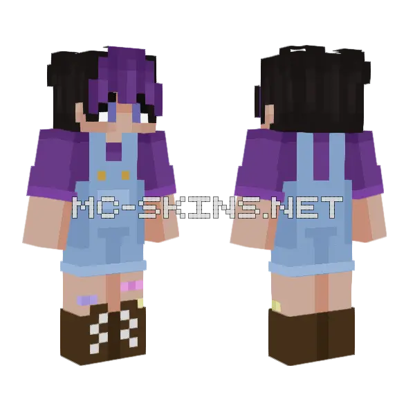 Cute Farmer Boy Minecraft skin, front and back