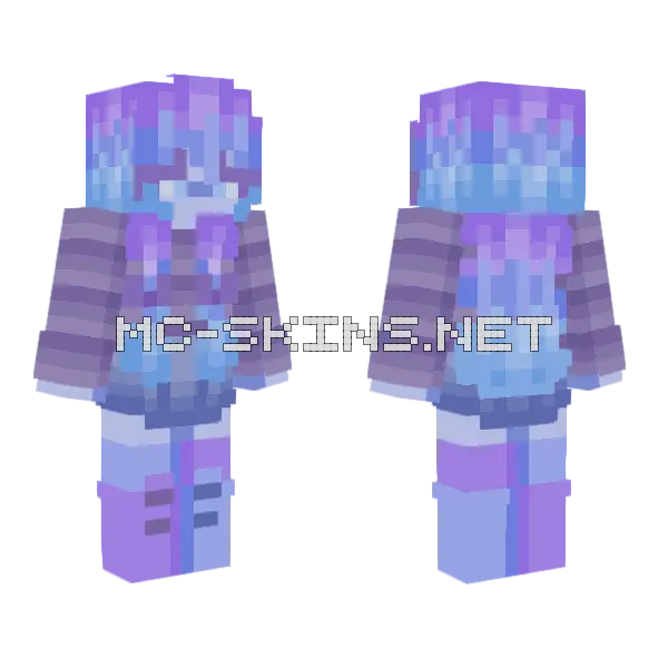 Cute Girl Minecraft skin, front and back