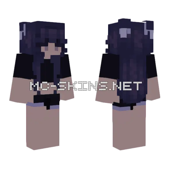 Cute Girl Minecraft skin, front and back