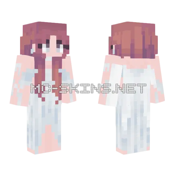 Cute Girl Outfit Minecraft skin, front and back