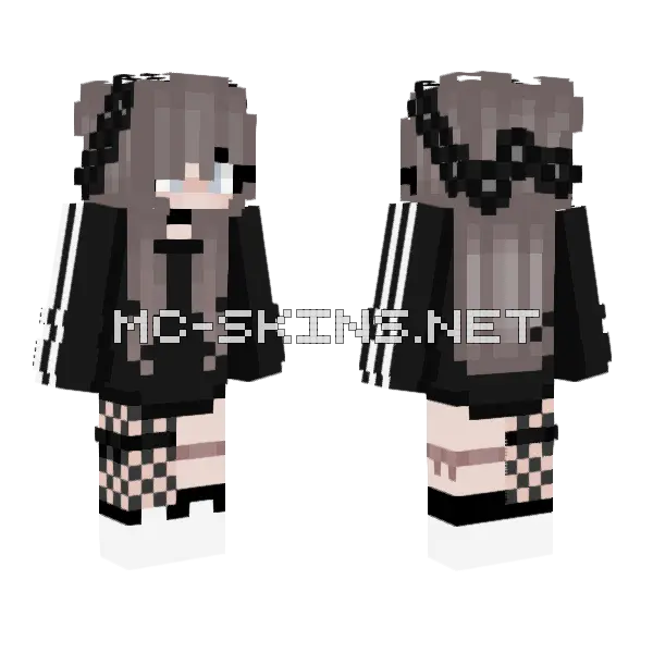 Cute Girl Skin Minecraft skin, front and back