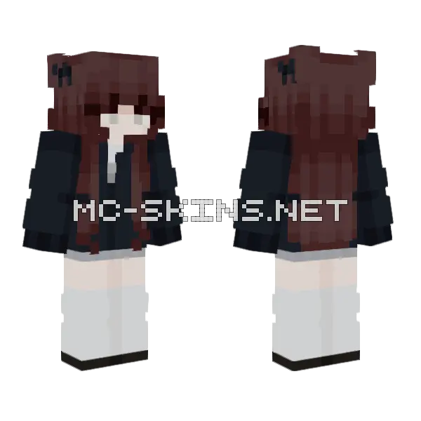 Cute Girl Skin Minecraft skin, front and back