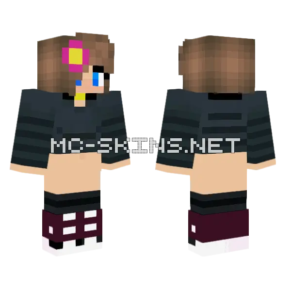 Cute Jenny Skin Minecraft skin, front and back