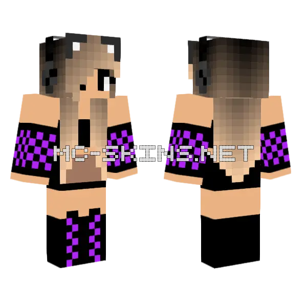 Cute Jenny Skin Minecraft skin, front and back
