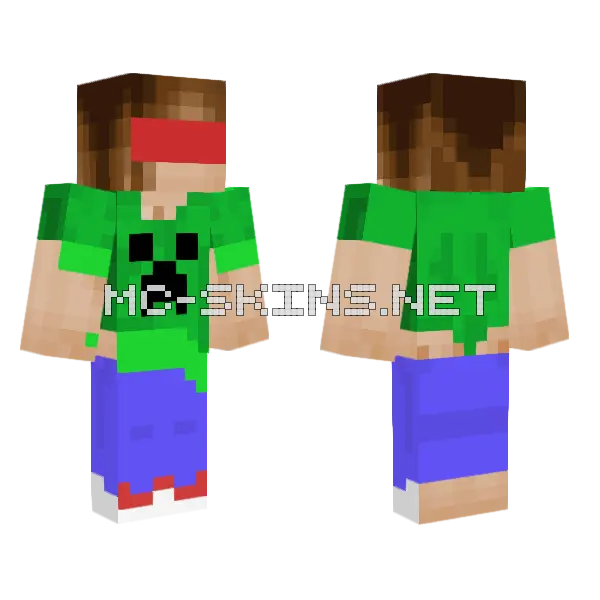 Cute Jenny Skin Minecraft skin, front and back