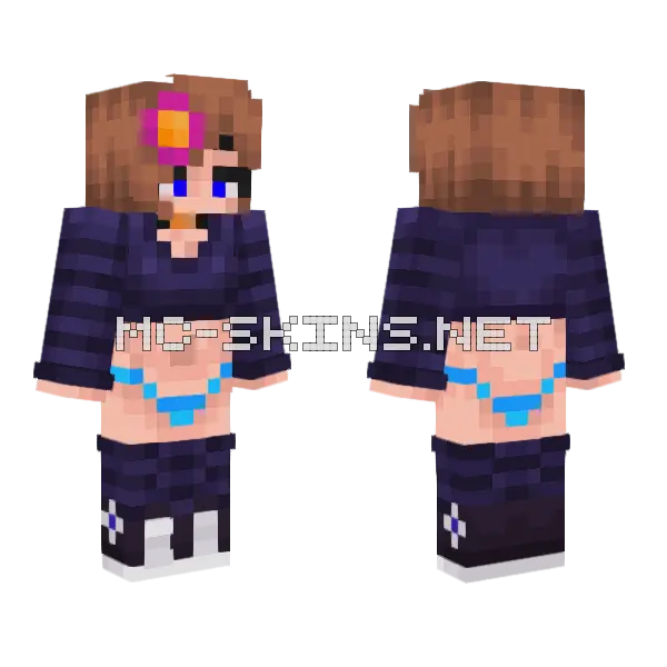 Cute Jenny Skin Minecraft skin, front and back