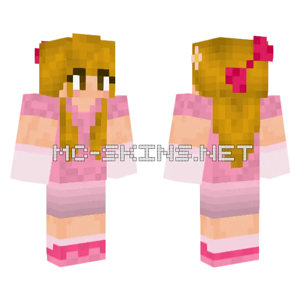 Cute Jenny Skin Minecraft skin, front and back