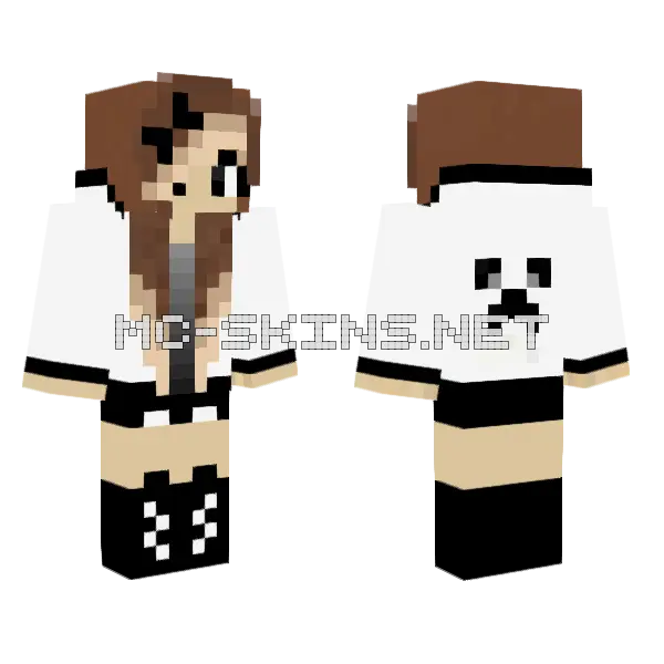 Cute Jenny Skin Minecraft skin, front and back