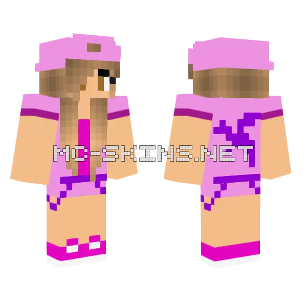 Cute Jenny Skin Minecraft skin, front and back
