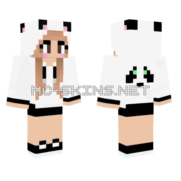 Cute Jenny Skin Minecraft skin, front and back