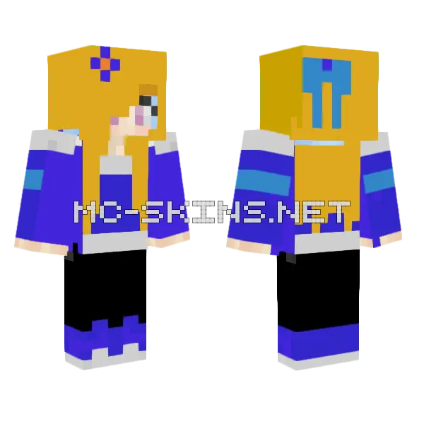 Cute Jenny Skin Minecraft skin, front and back