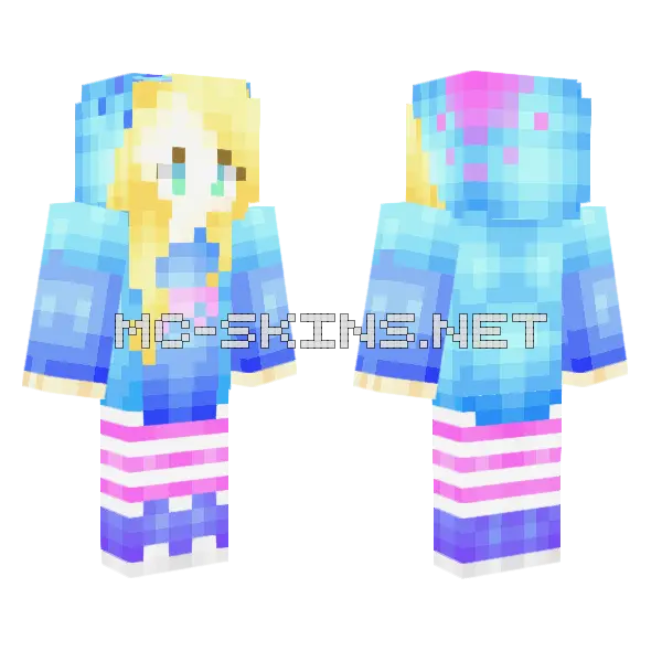 Cute Jenny Skin Minecraft skin, front and back