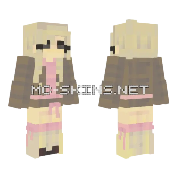Cute Jenny Skin Minecraft skin, front and back