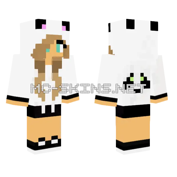 Cute Jenny Skin Minecraft skin, front and back