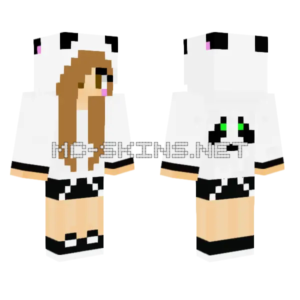 Cute Jenny Skin Minecraft skin, front and back