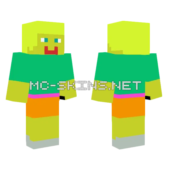 Cute Jenny Skin Minecraft skin, front and back