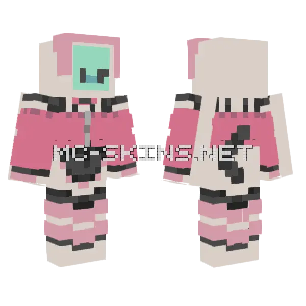 Cute Robot WIP Minecraft skin, front and back