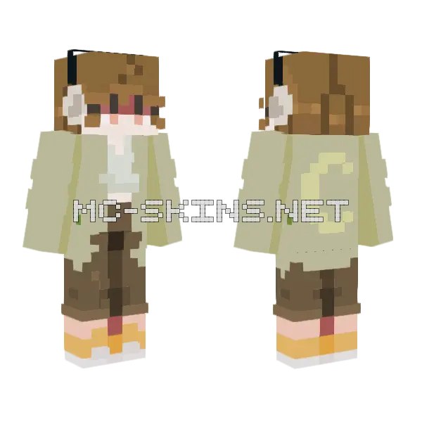 Cute Winter Skin Minecraft skin, front and back