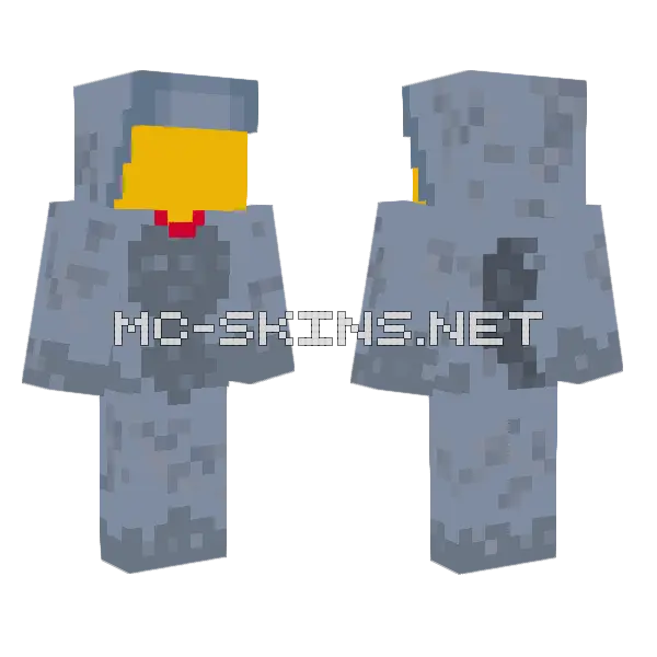 Cute Wolf Onesie Base Minecraft skin, front and back