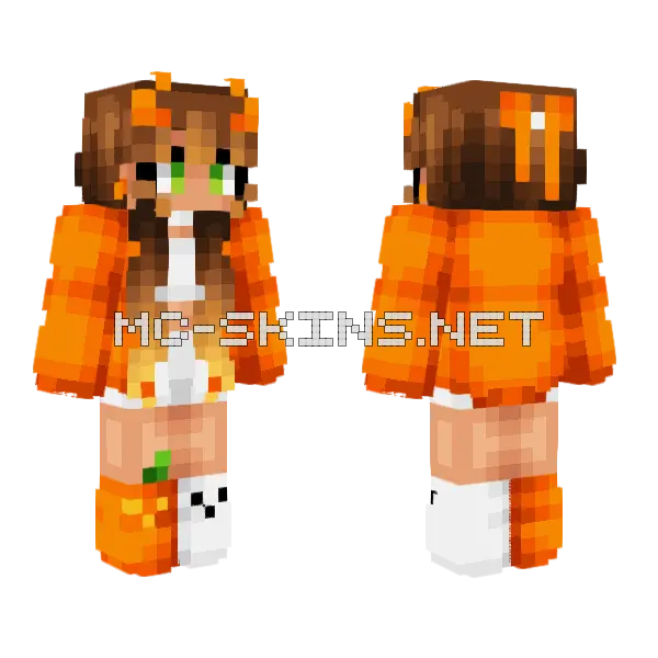 Cuteness Of Halloween 2023 Minecraft skin, front and back