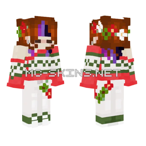 Cuter Sweater Minecraft skin, front and back