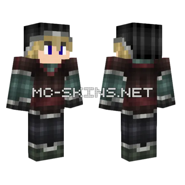 Cutie Kristoff Minecraft skin, front and back