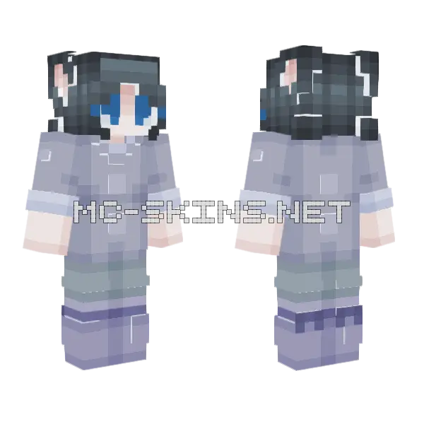 Cuz You Broke Me First Effect Minecraft skin, front and back
