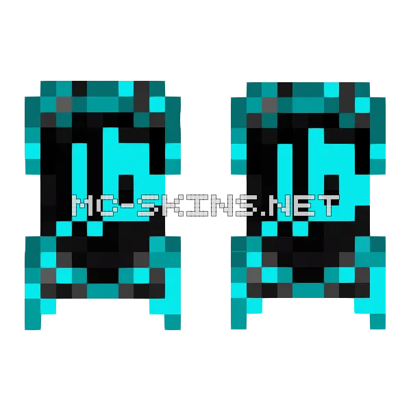 Cyan Frozen Sigil cape, outside and lining