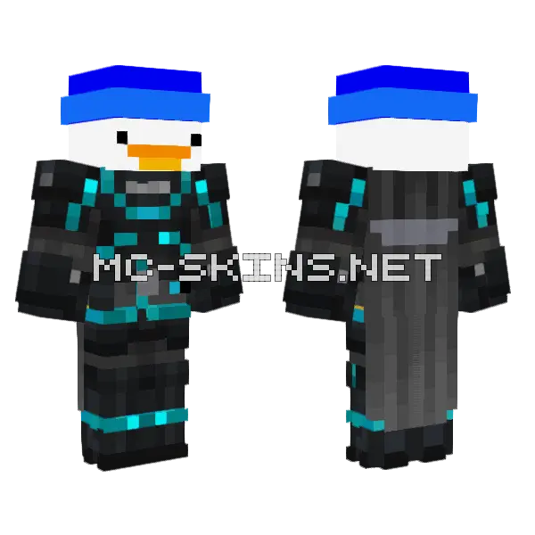 Cybernetic Explorer Suit, front and back