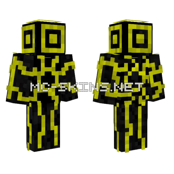 Cybervoid Skin Minecraft skin, front and back